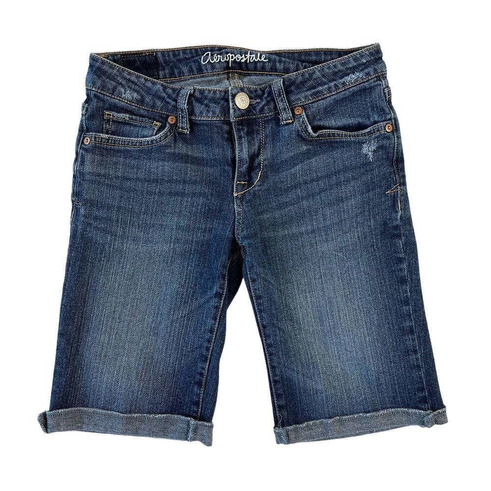 Aeropostle Women's Bermuda Shorts 2 Medium Wash Casual